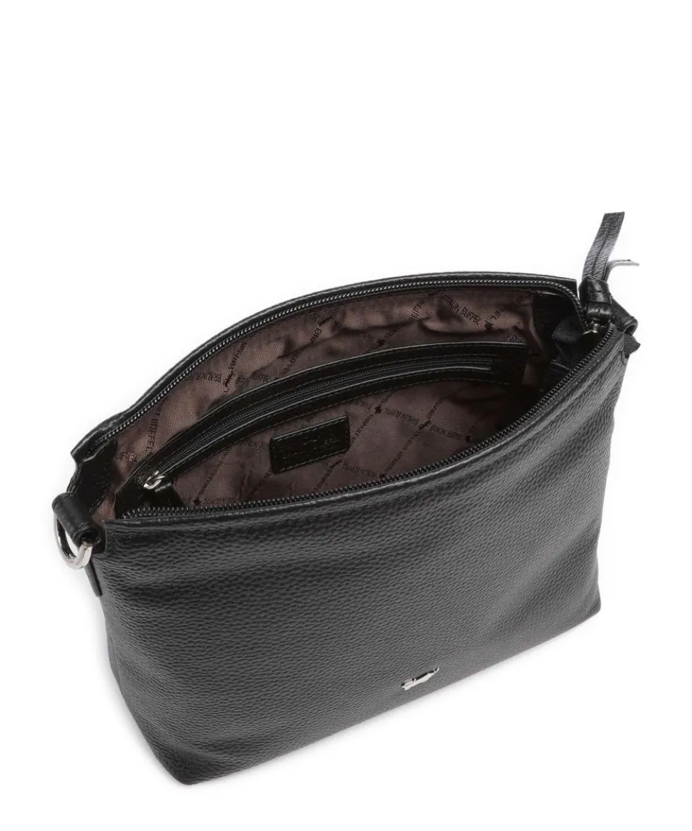 Hanna Umhängetasche genarbtes Rindsleder schwarz