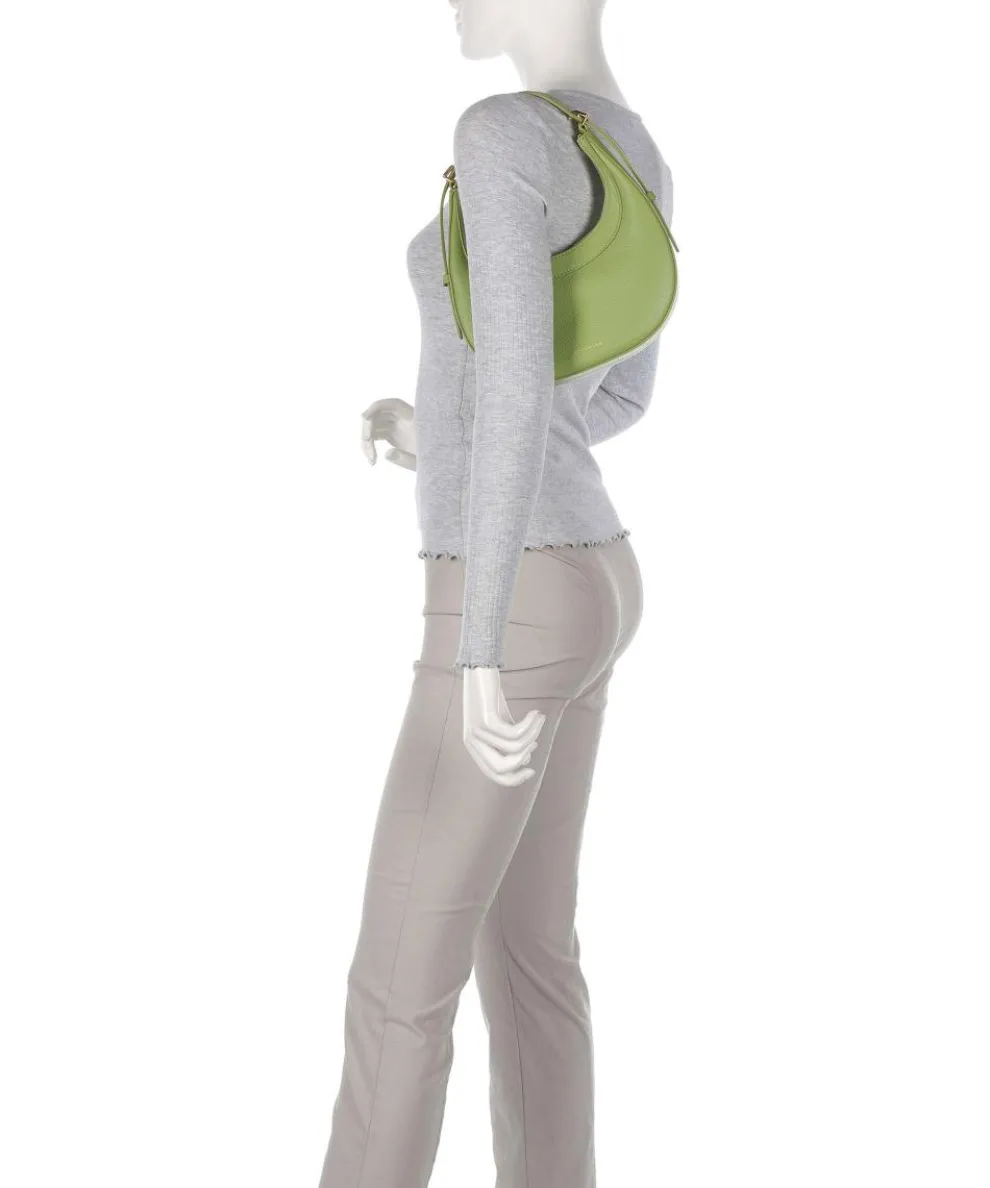 Whisper Schultertasche genarbtes Rindsleder grün