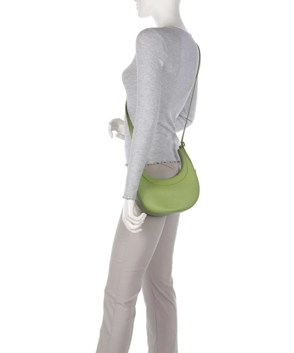 Whisper Schultertasche genarbtes Rindsleder grün