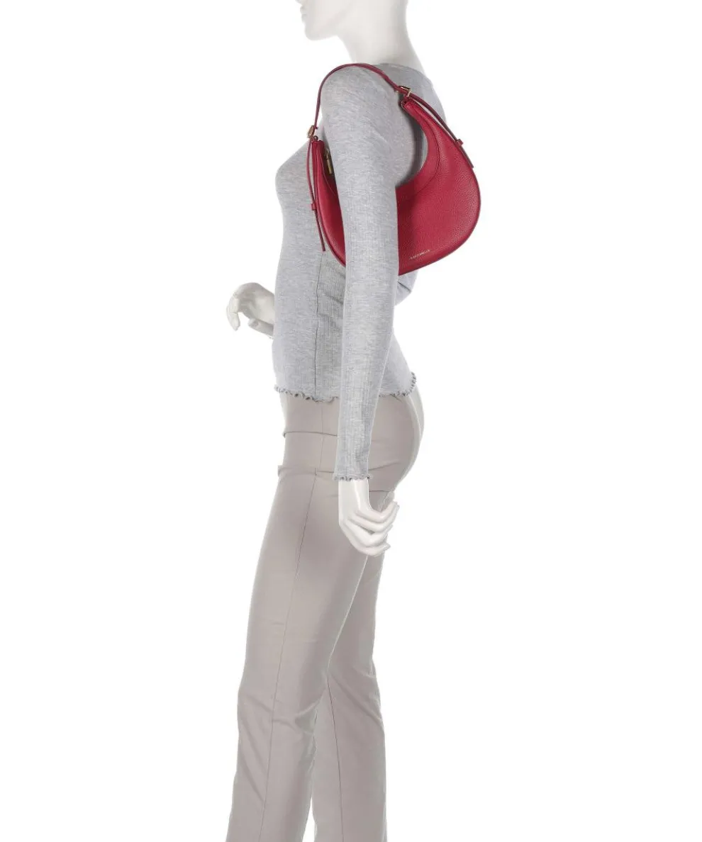 Whisper Schultertasche genarbtes Rindsleder rot