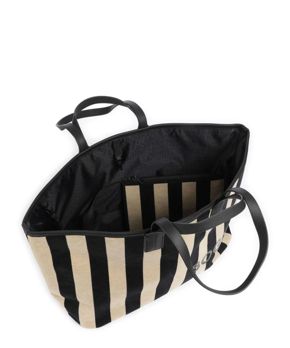 Wiesen Neve Lotta Shopper Baumwolle beige/schwarz