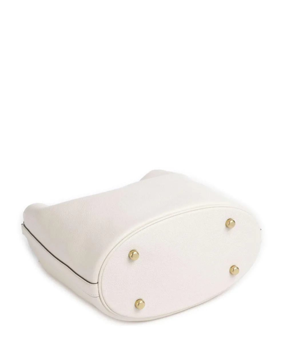 Willow Soft Beuteltasche genarbtes Leder elfenbein