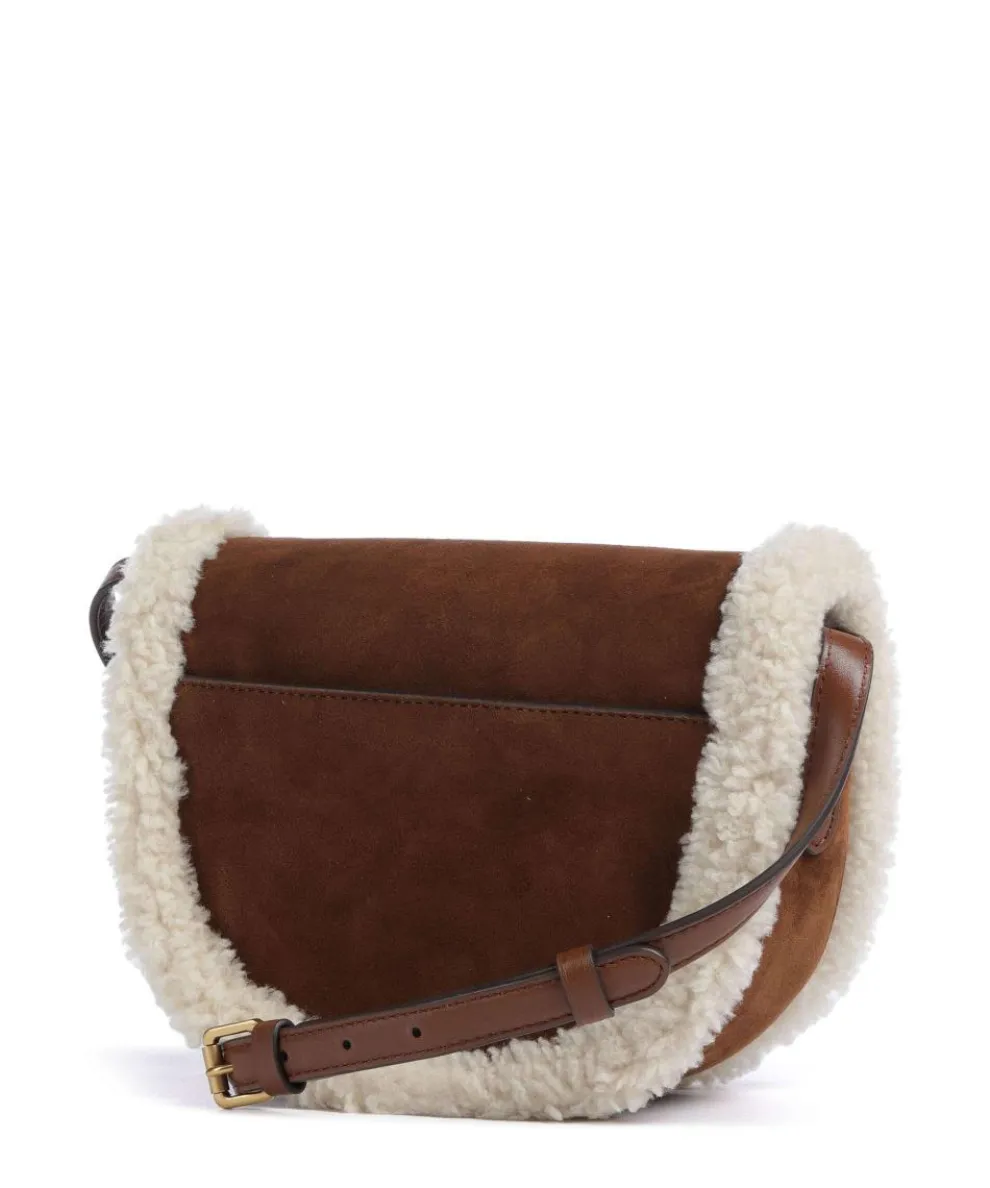Witley Medium Umhängetasche aufgerautes Rindsleder, Fell braun
