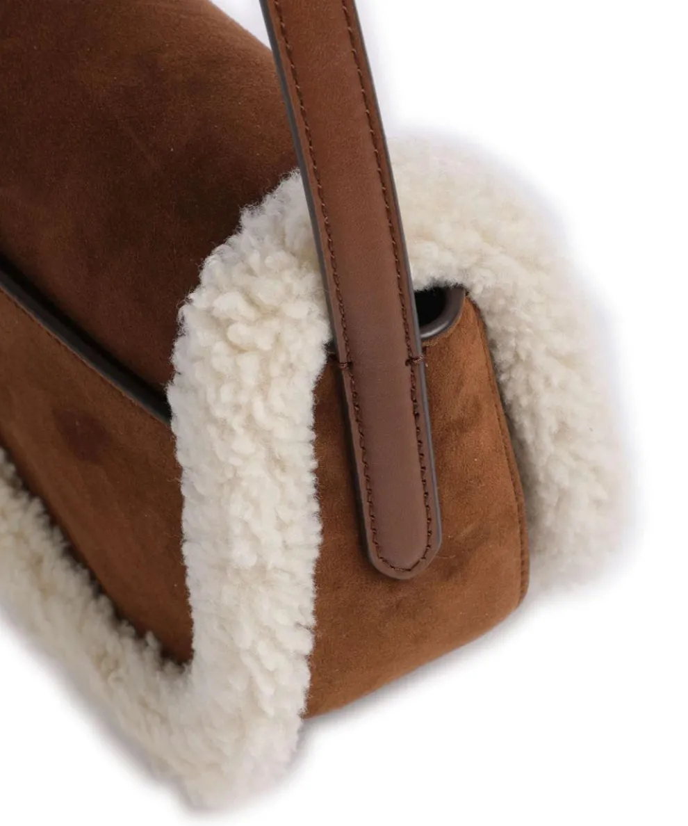 Witley Medium Umhängetasche aufgerautes Rindsleder, Fell braun