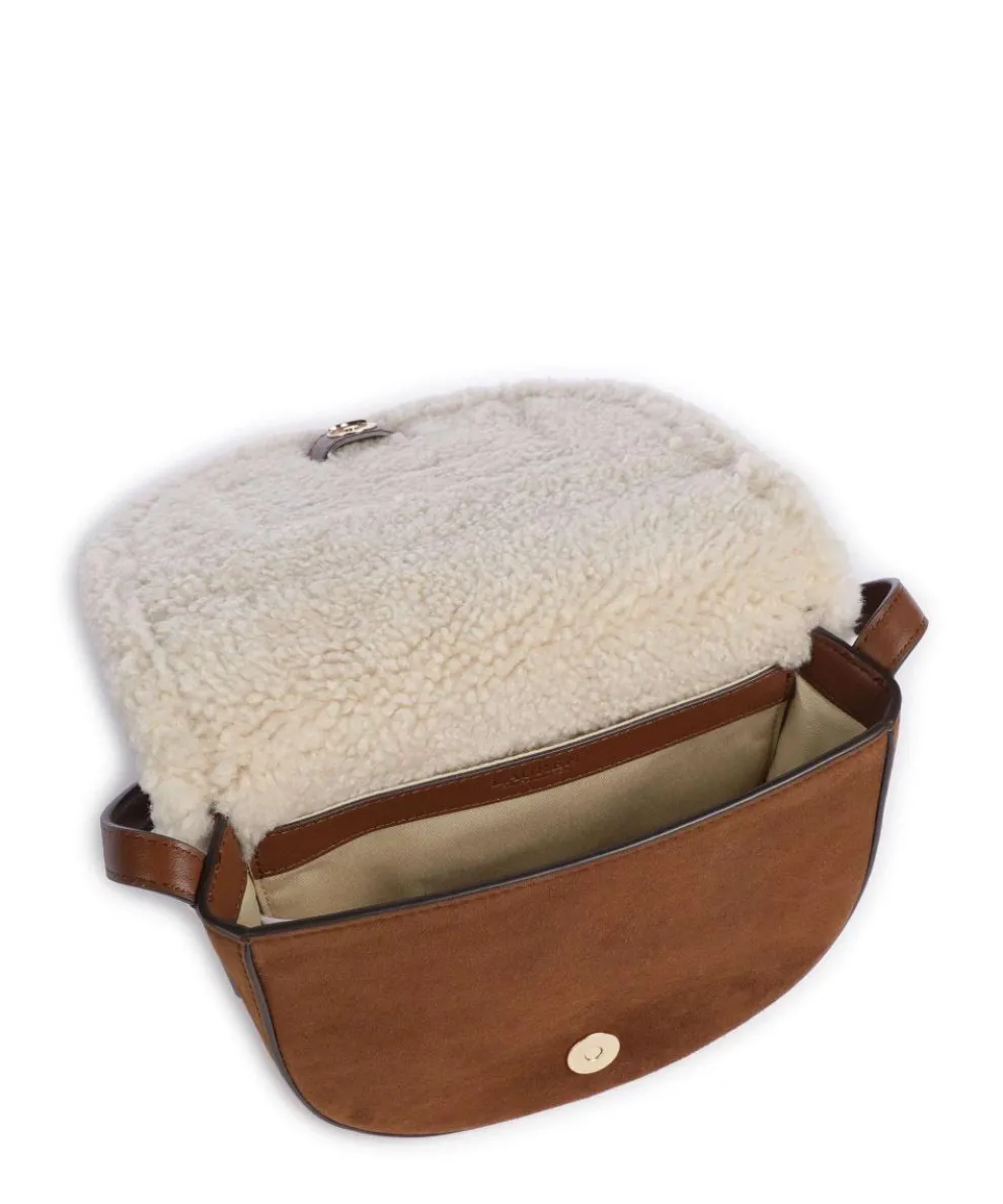 Witley Medium Umhängetasche aufgerautes Rindsleder, Fell braun