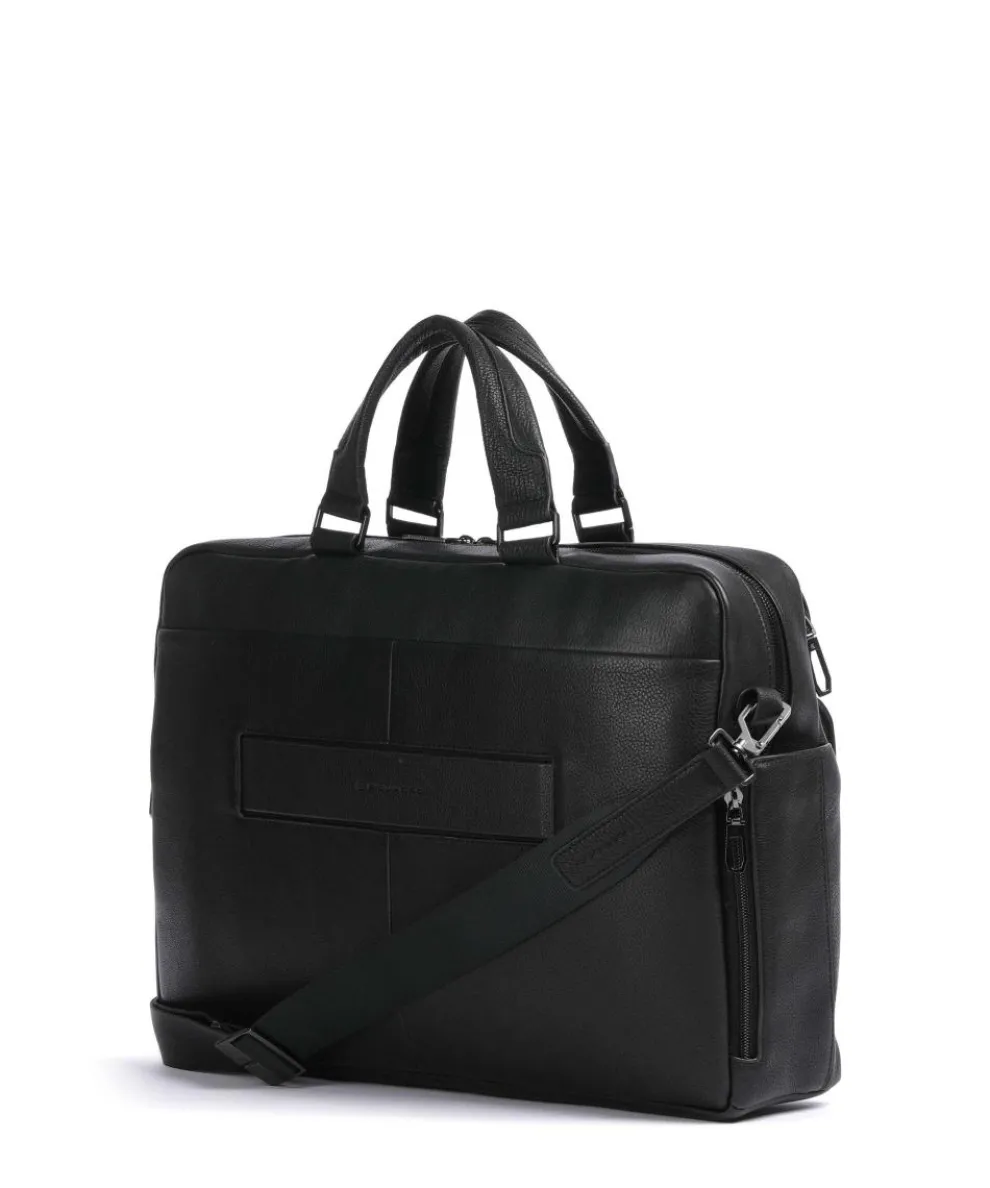 Wollem Aktentasche 15″ genarbtes Rindsleder schwarz