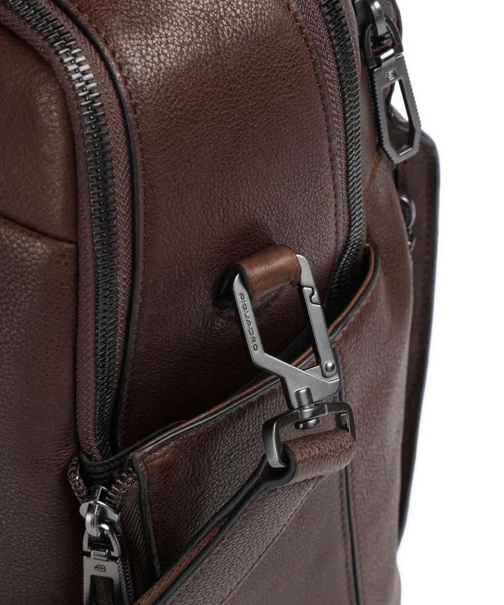 Wollem Laptoptasche 15″ genarbtes Rindsleder dunkelbraun