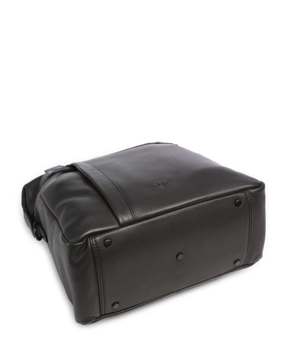 4Seasons Celia Handtasche genarbtes Leder schwarz