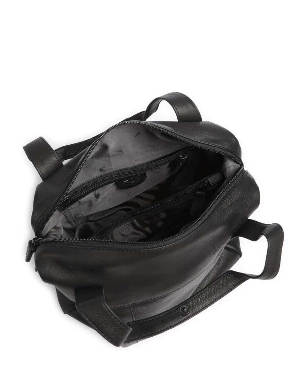 4Seasons Celia Handtasche genarbtes Leder schwarz