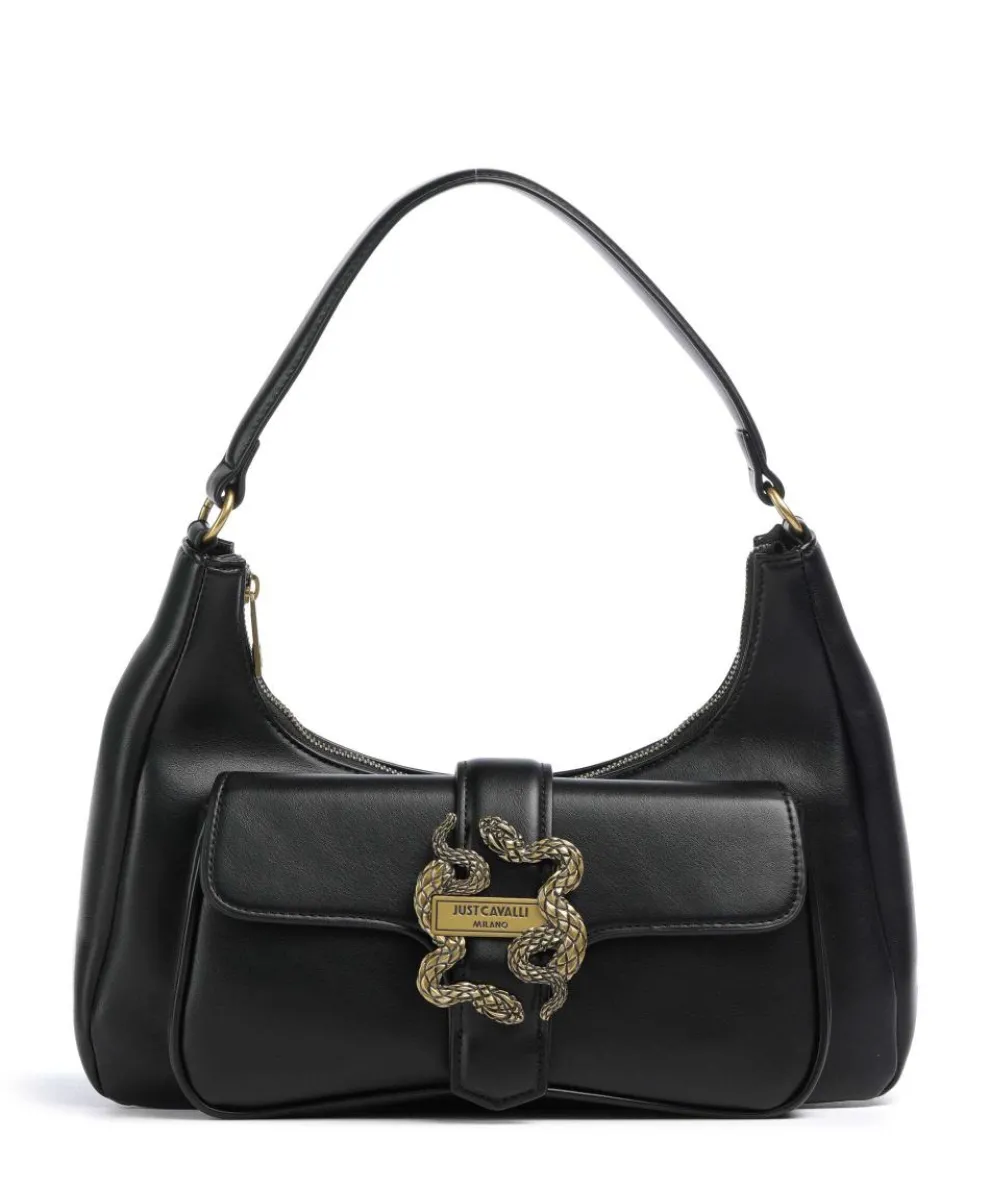 Iconic Snakes Schultertasche Lederimitat schwarz