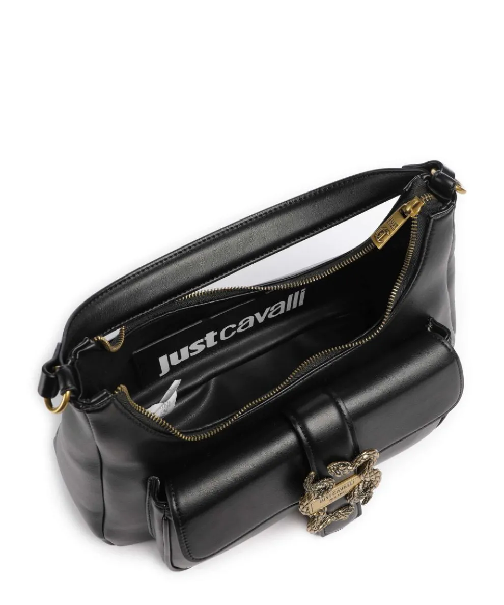 Iconic Snakes Schultertasche Lederimitat schwarz