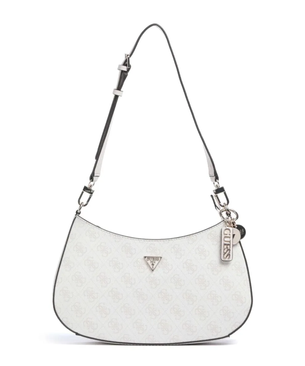 Noelle Schultertasche Lederimitat weiß