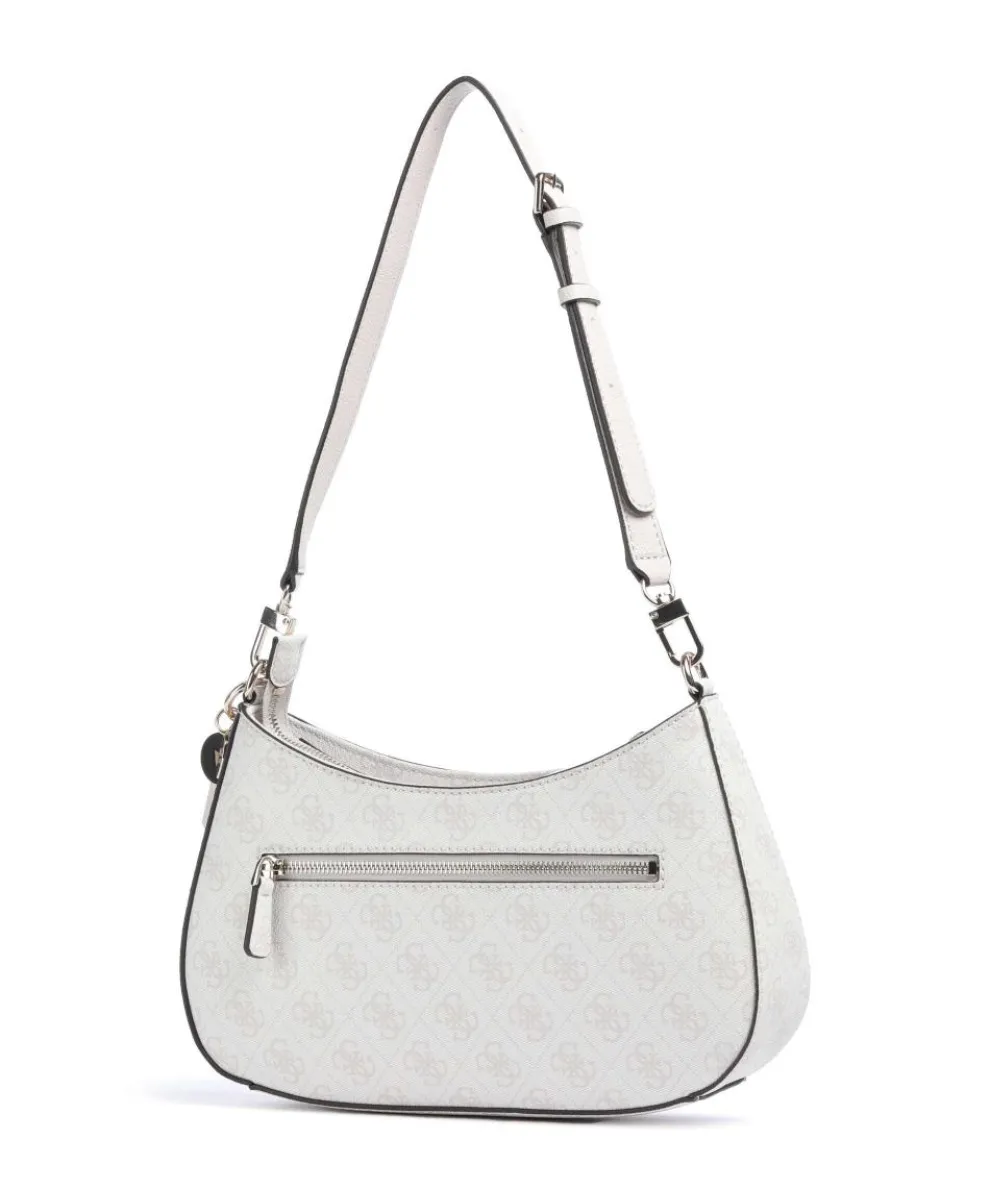 Noelle Schultertasche Lederimitat weiß