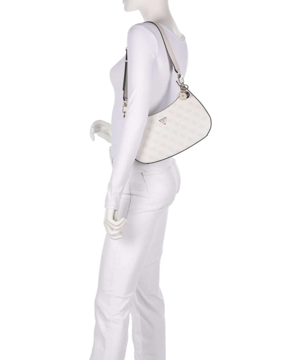 Noelle Schultertasche Lederimitat weiß