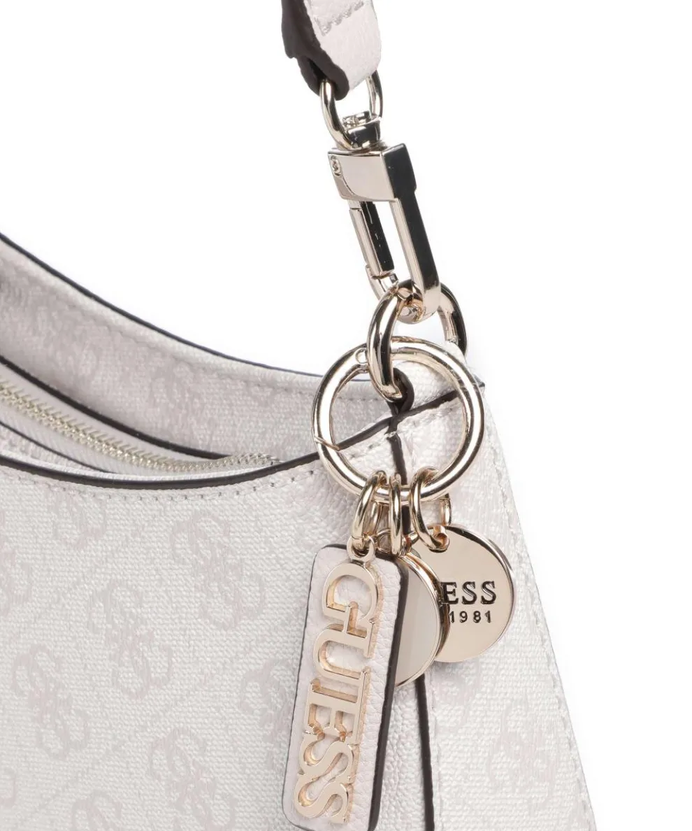 Noelle Schultertasche Lederimitat weiß