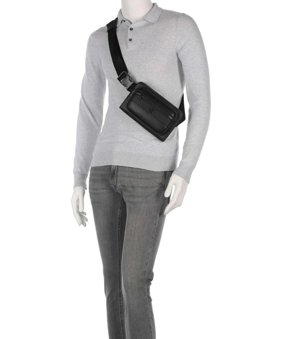 Quantic Gürteltasche Lederimitat schwarz