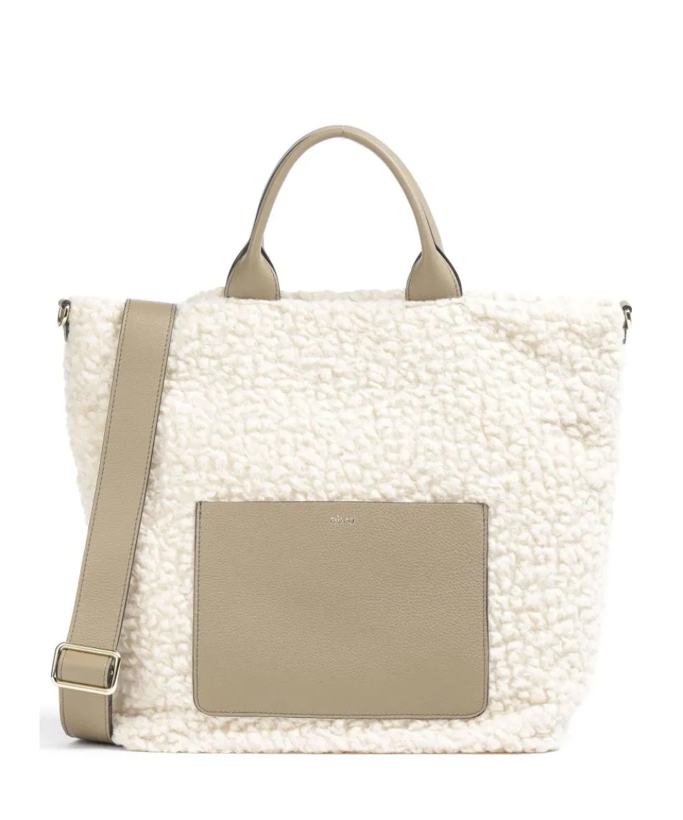 Florian Raquel Handtasche Kunstfell elfenbein