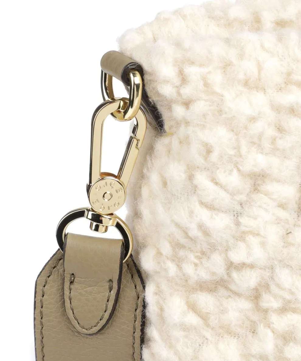 Florian Raquel Handtasche Kunstfell elfenbein