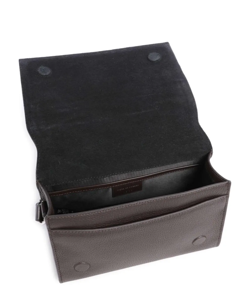 Sonti Umhängetasche genarbtes Rindsleder dunkelbraun