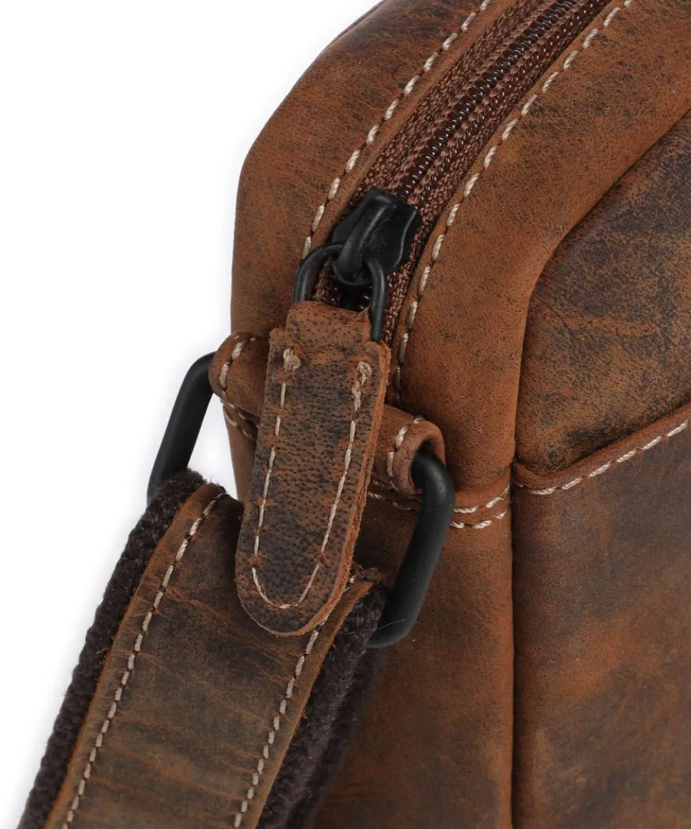 Baltimore 1 Umhängetasche Leder cognac