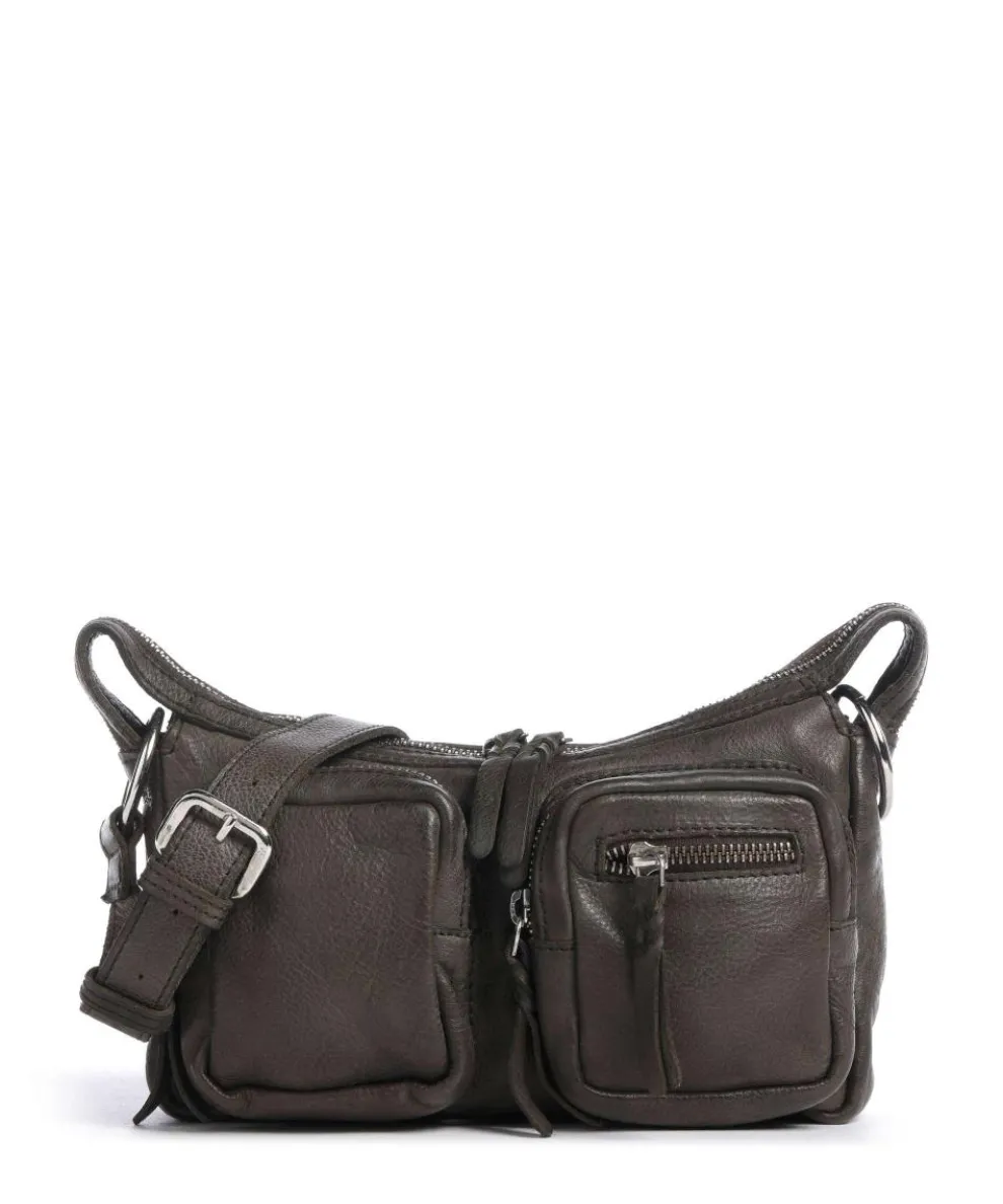 Salvatorianerplatz 4 Schultertasche genarbtes Rindsleder dunkelgrün