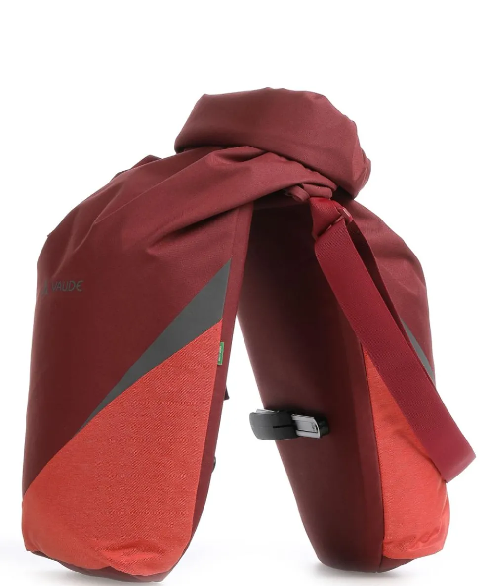 Road Master Urban Double Gepäcktasche recyceltes Polyester dunkelrot