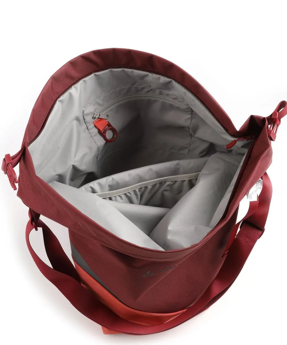 Road Master Urban Double Gepäcktasche recyceltes Polyester dunkelrot