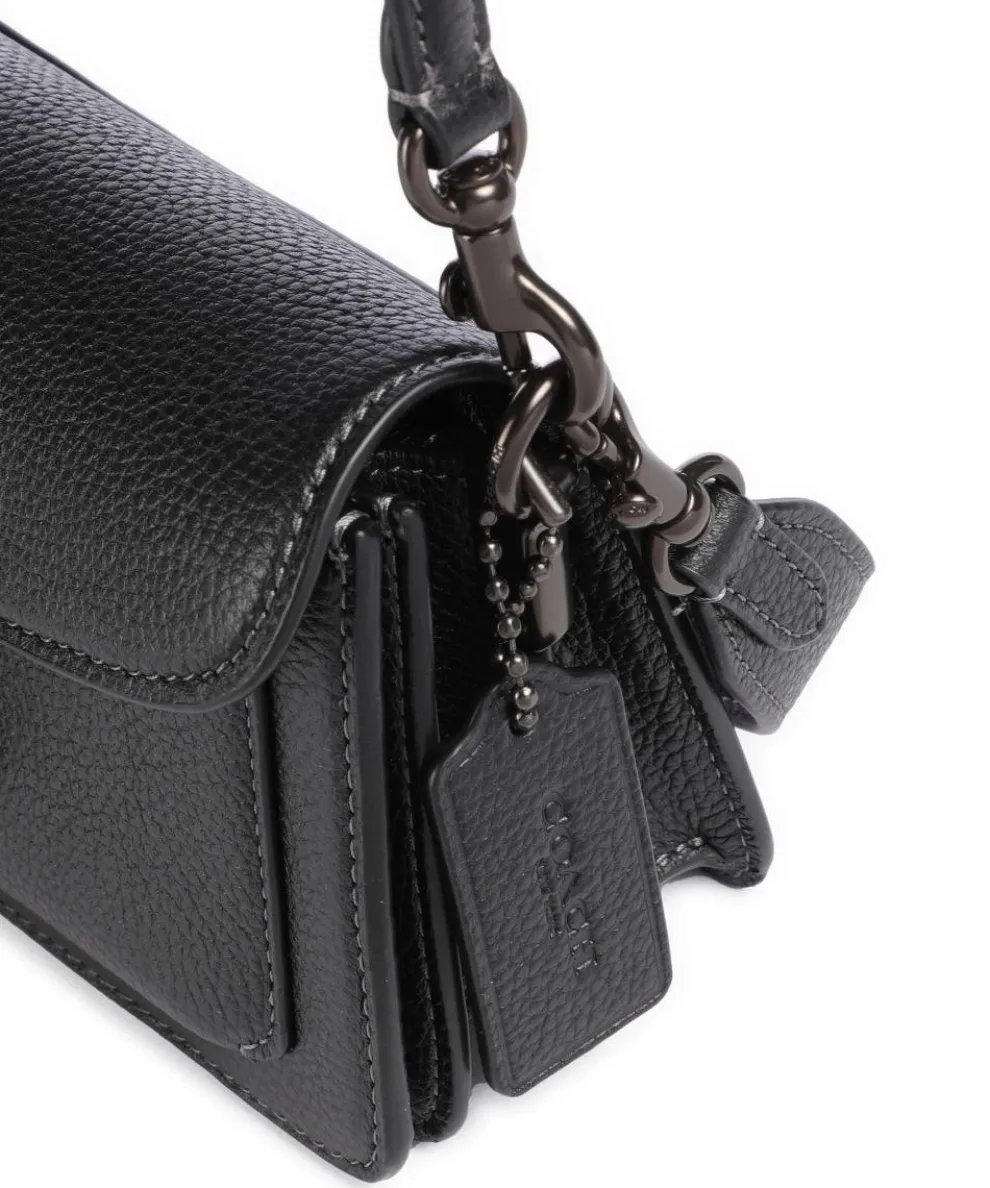 Tabby 20 Schultertasche genarbtes Rindsleder schwarz