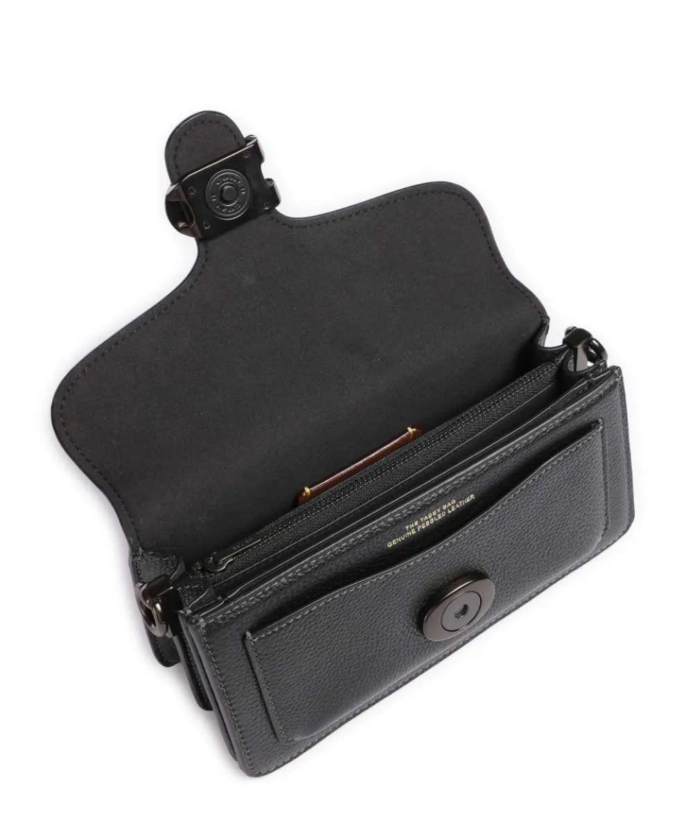 Tabby 20 Schultertasche genarbtes Rindsleder schwarz