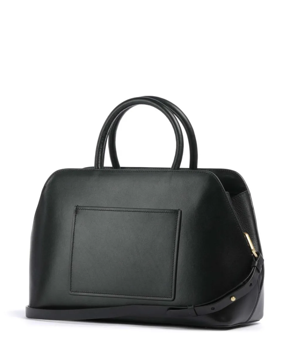 Liverpool Street Handtasche fein genarbtes Rindsleder schwarz