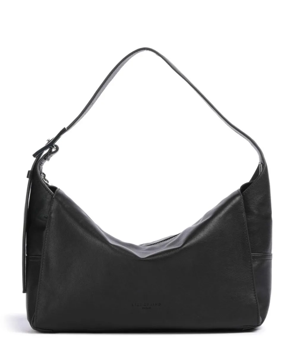 Lou 2 3D Leather M Beuteltasche genarbtes Rindsleder schwarz