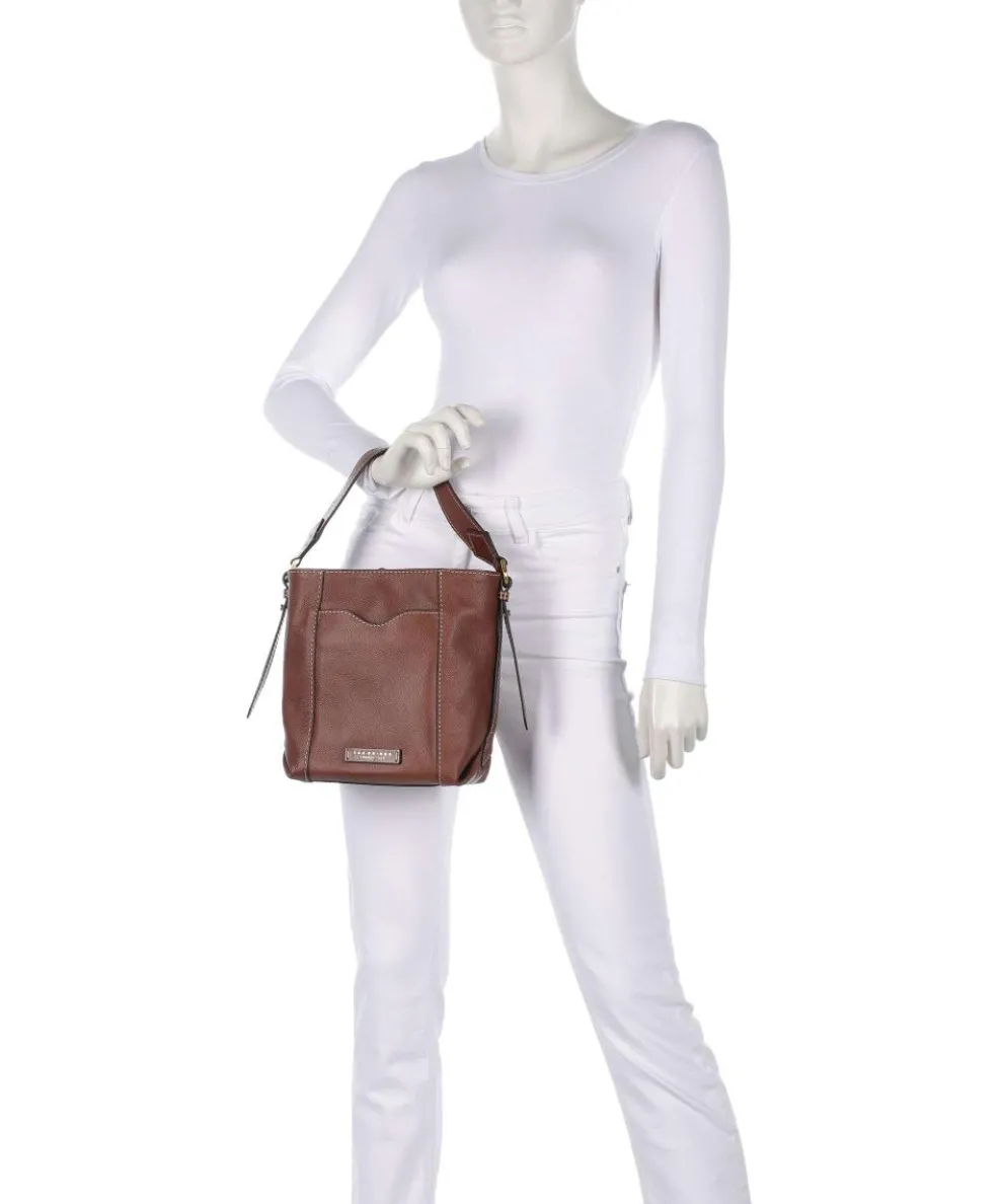 Gemma Bucket bag genarbtes Rindsleder braun