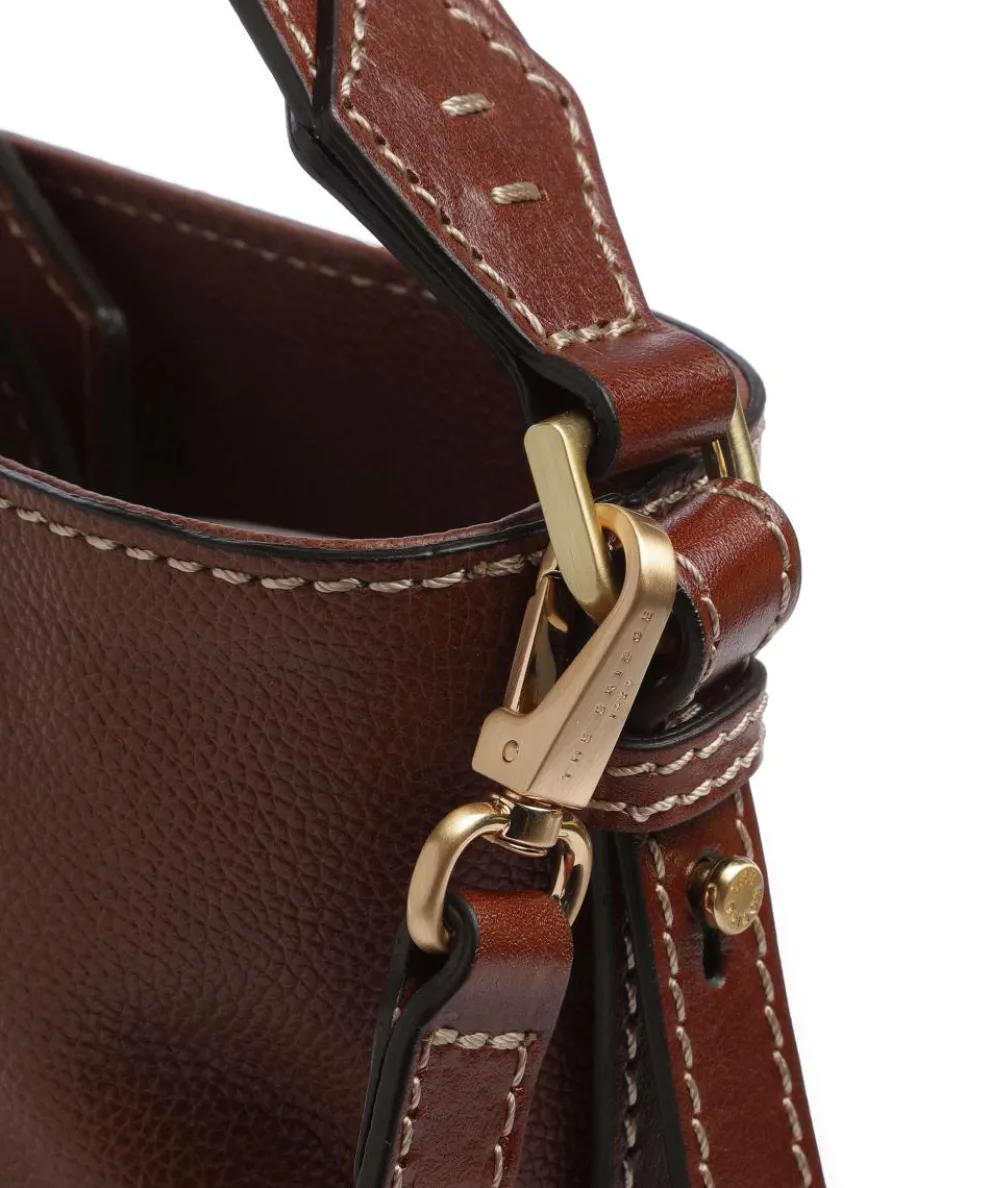 Gemma Bucket bag genarbtes Rindsleder braun