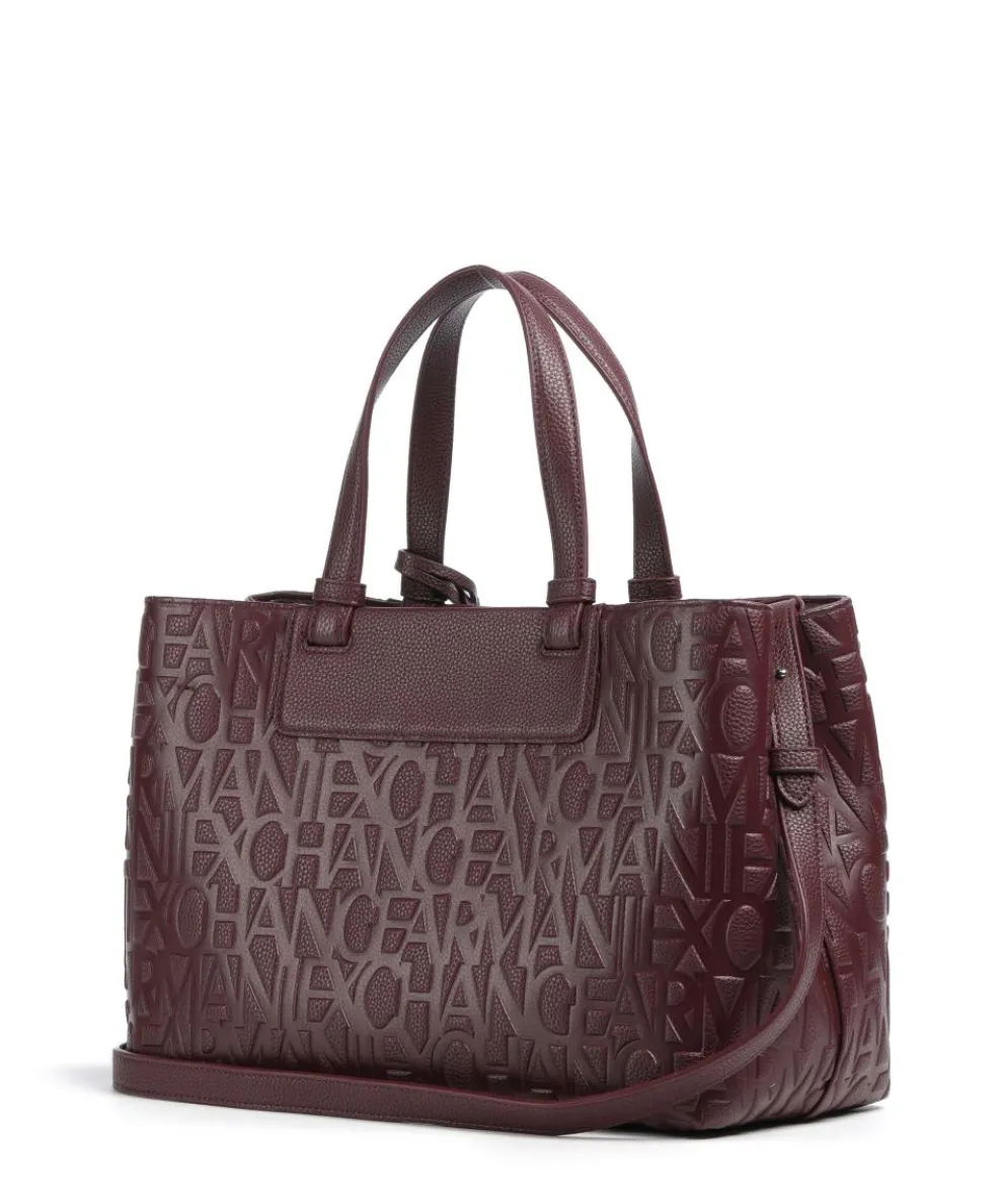 Liz M Handtasche Lederimitat brombeer