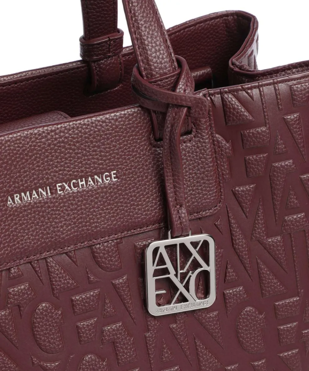 Liz M Handtasche Lederimitat brombeer