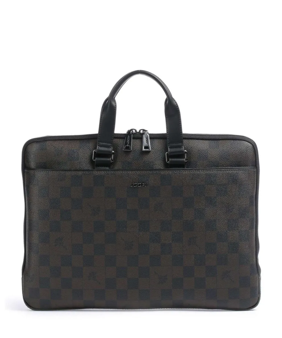 Cortina Piazza Janus Aktentasche 13″ Lederimitat braun/schwarz