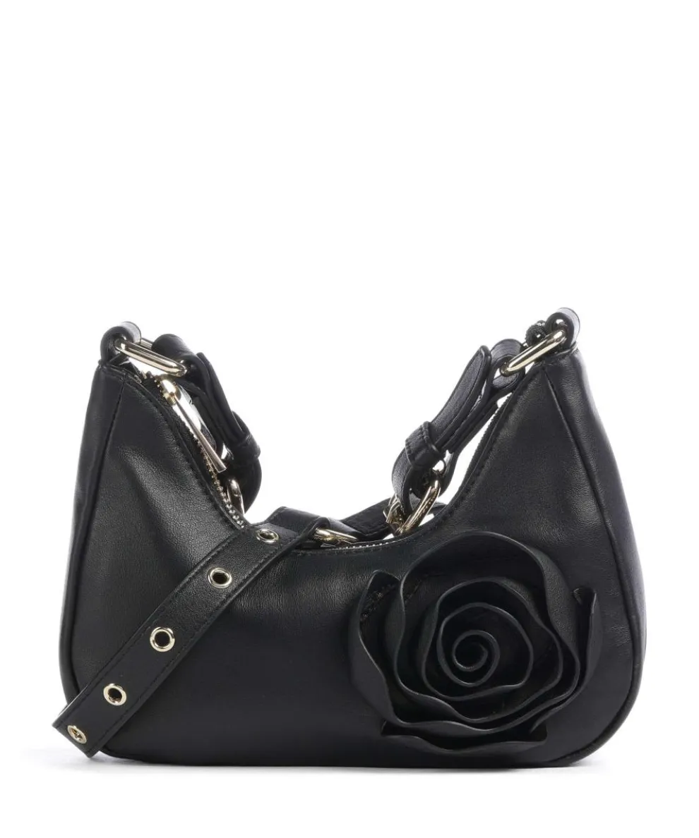 Rose Cozy Palma Umhängetasche fein genarbtes Leder schwarz