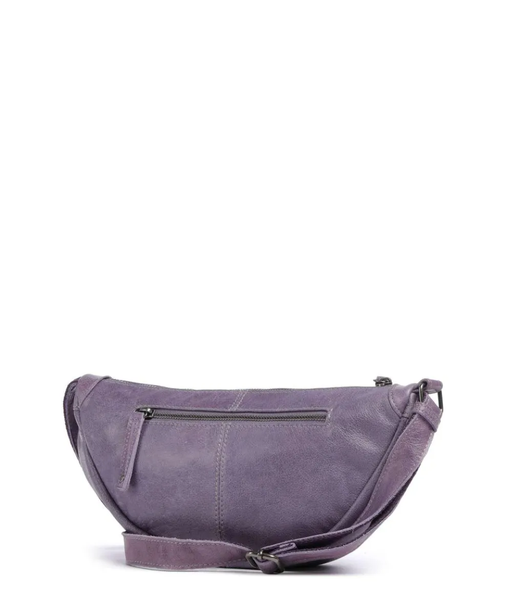 Bestseller Umhängetasche genarbtes Leder lavendel