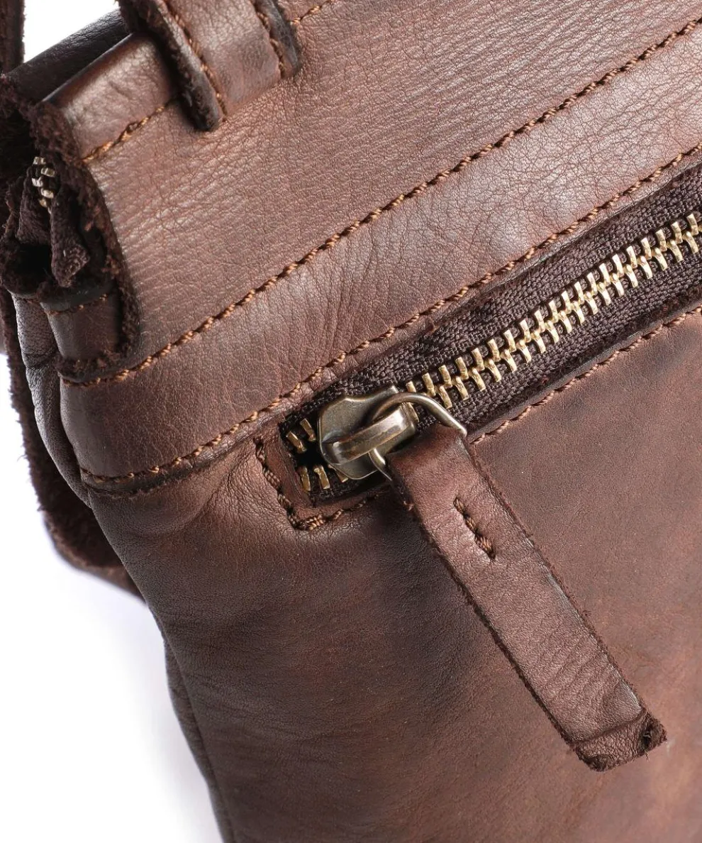 Submarine Umhängetasche Rindsleder dunkelbraun