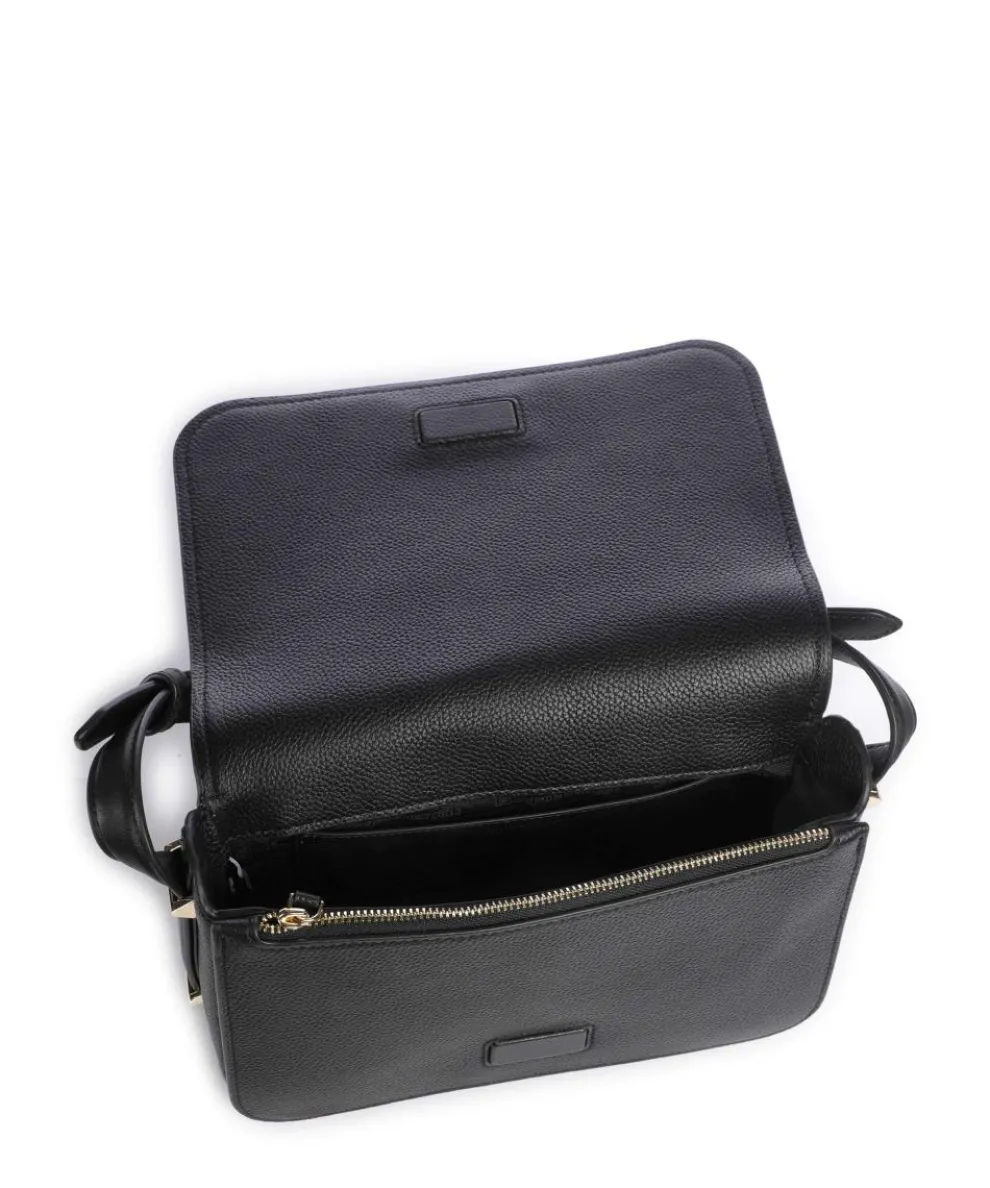 Liv Umhängetasche genarbtes Rindsleder schwarz