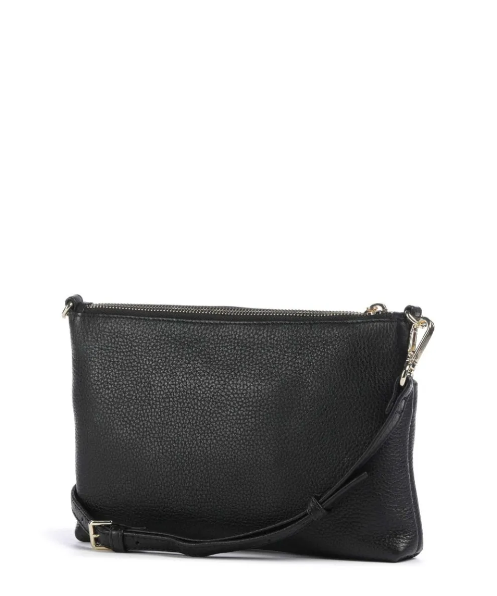 Karima Umhängetasche genarbtes Rindsleder schwarz