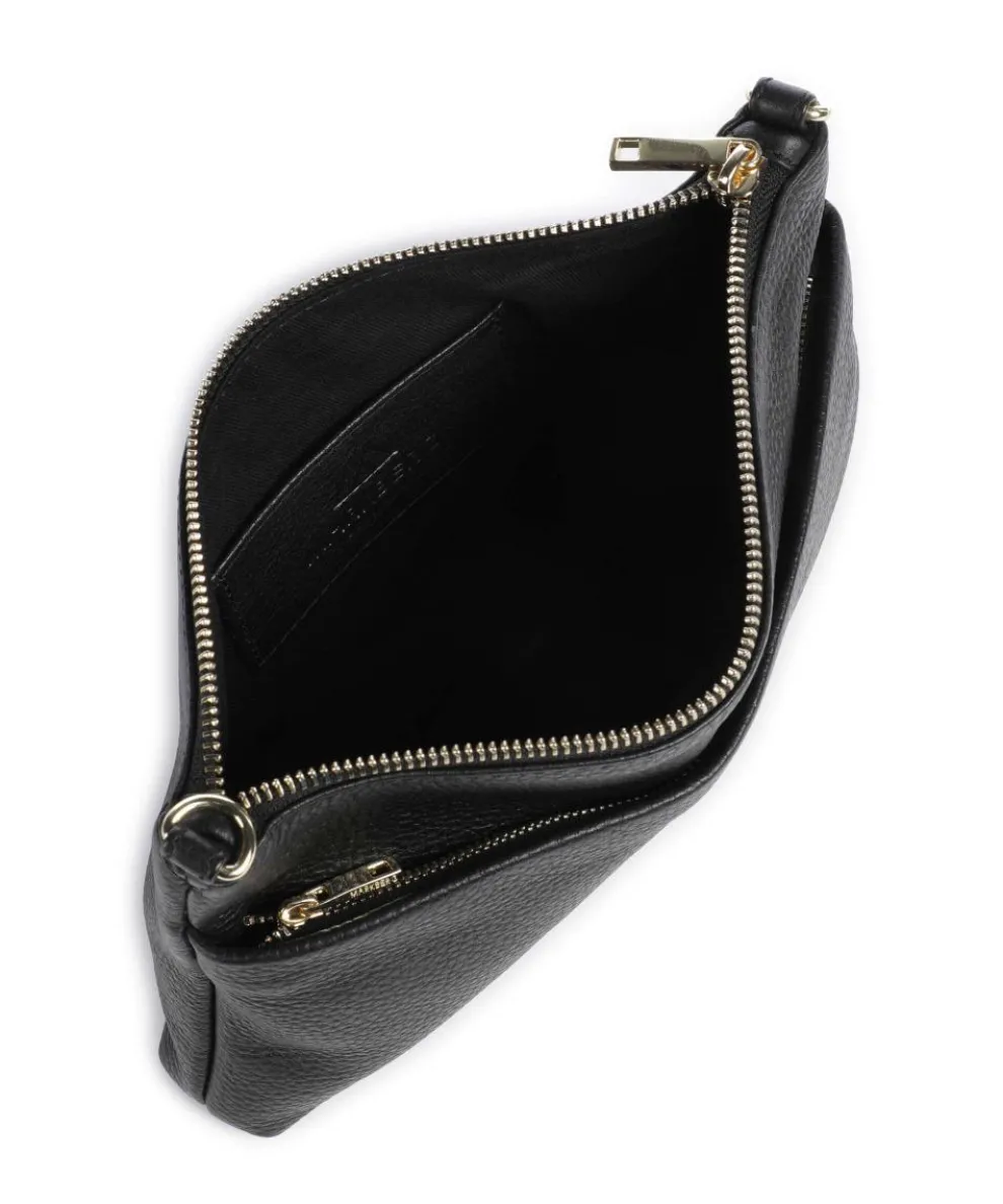 Karima Umhängetasche genarbtes Rindsleder schwarz