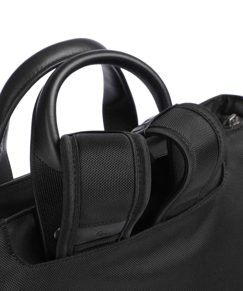 Architecture Urban 2 Shopper 15″ Nylon, fein genarbtes Leder schwarz