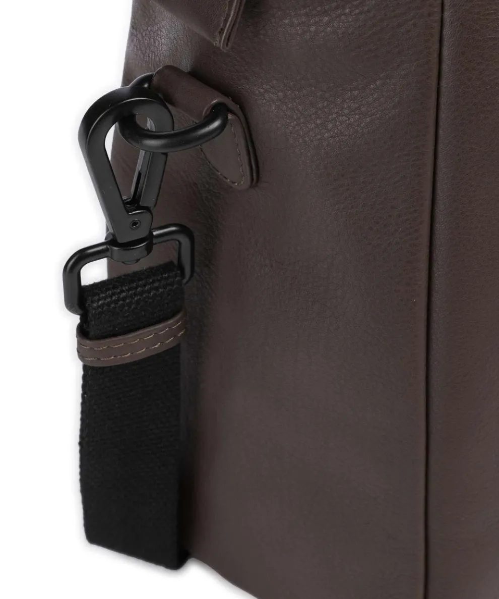 4Seasons Celia Handtasche genarbtes Leder dunkelbraun