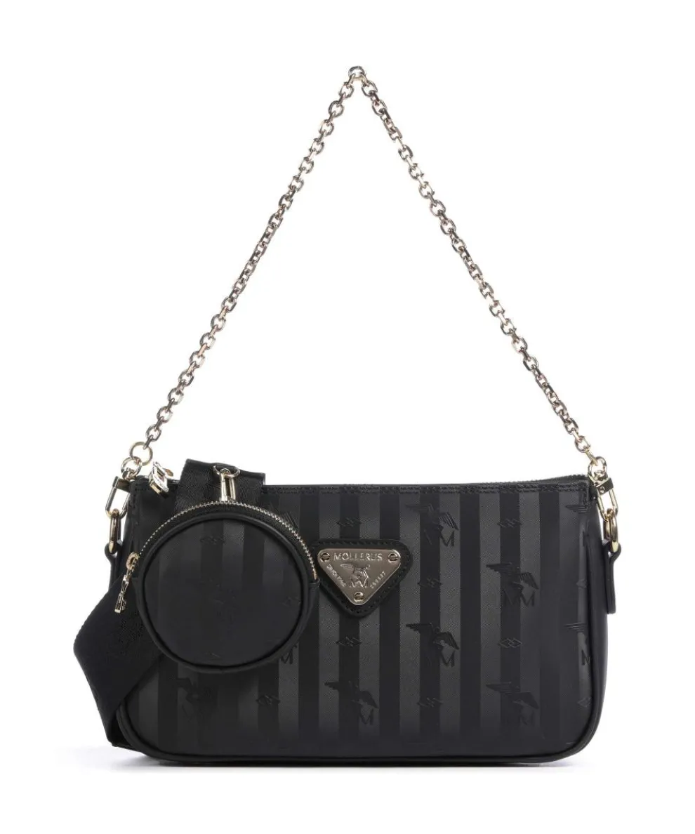 Vinerus Zell Schultertasche Canvas schwarz