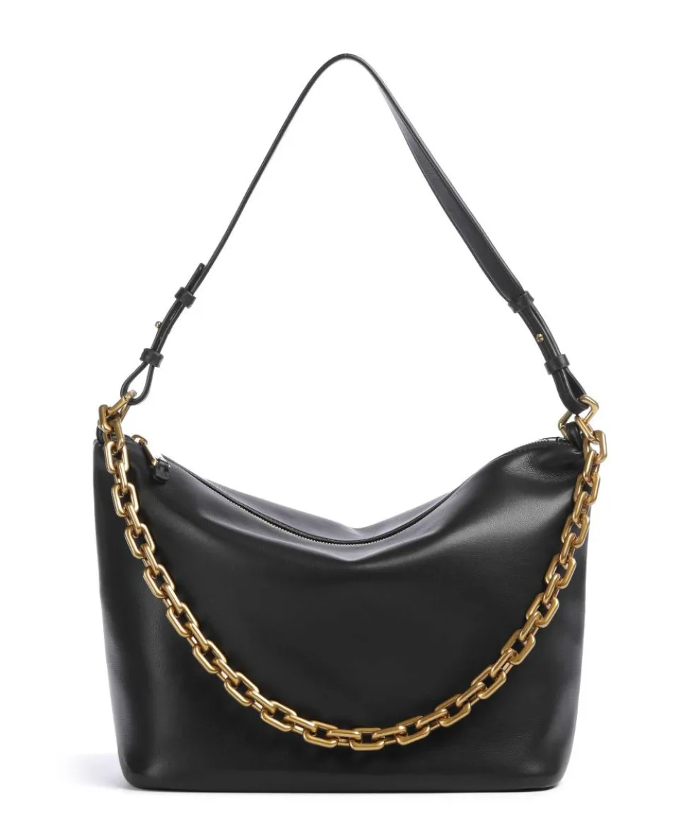 Sofi Beuteltasche fein genarbtes Rindsleder schwarz