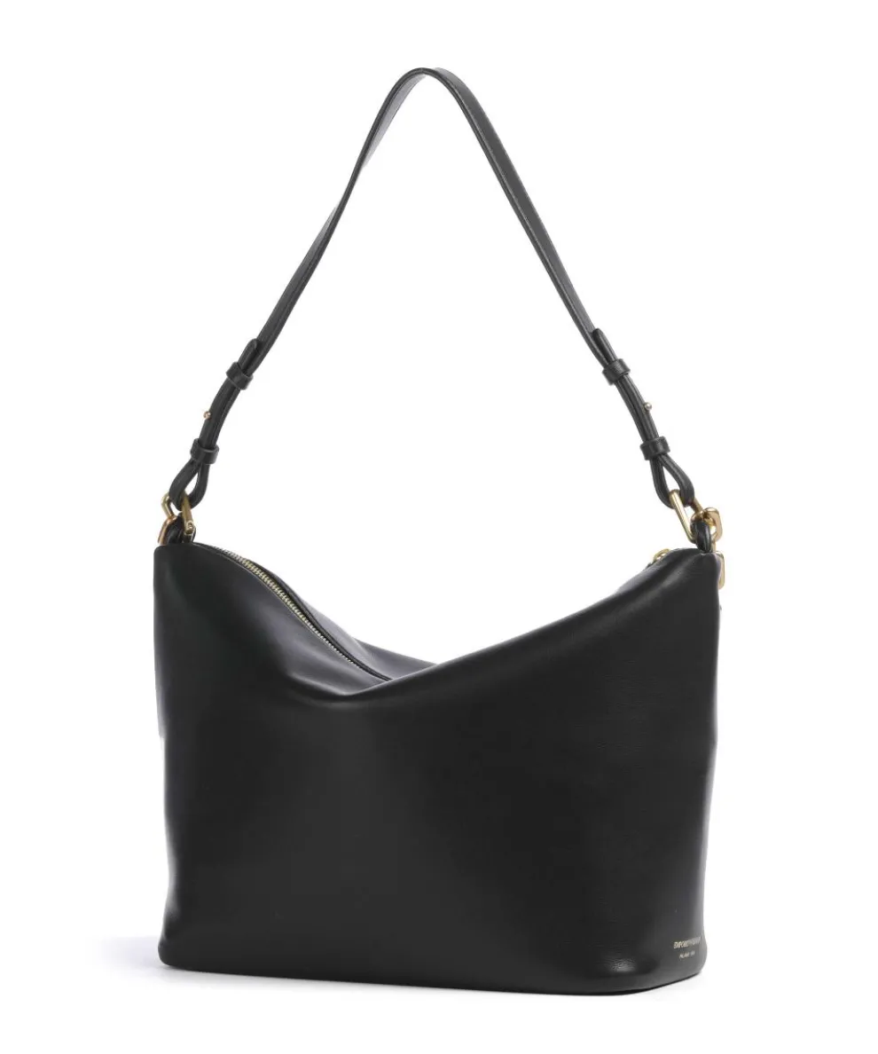 Sofi Beuteltasche fein genarbtes Rindsleder schwarz