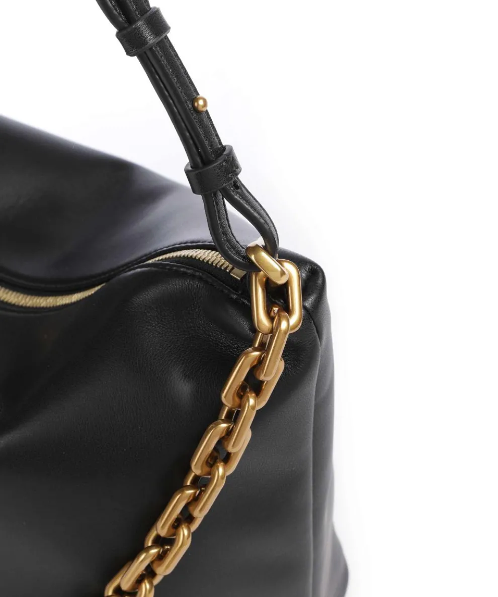 Sofi Beuteltasche fein genarbtes Rindsleder schwarz