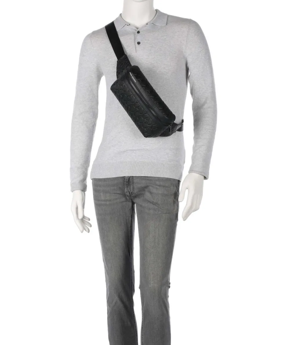 Liam Gürteltasche Lederimitat schwarz