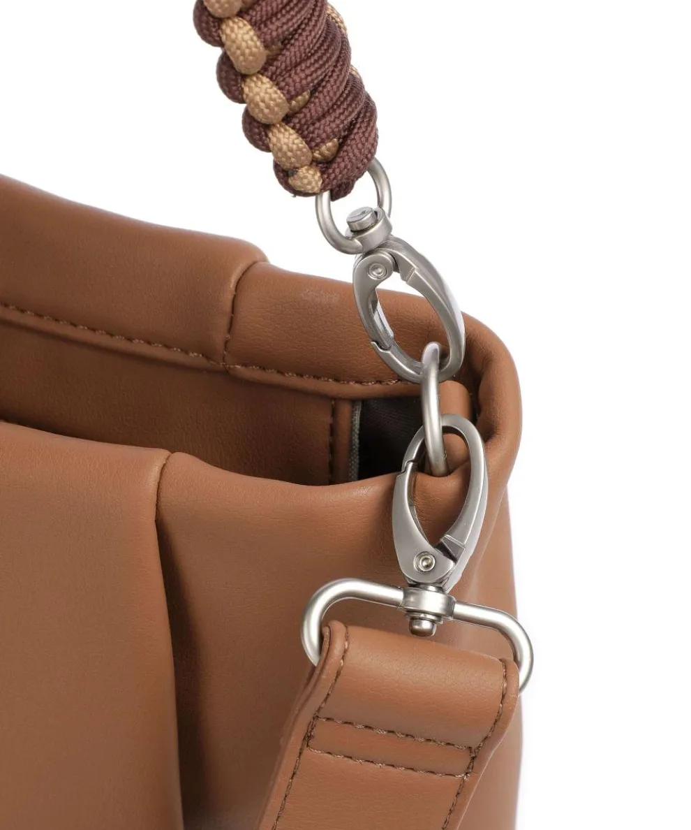 Yuna YU120 Beuteltasche Lederimitat braun